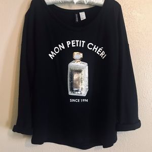 Perfume Bottle Black Sweatshirt